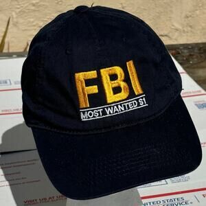 Black & Yellow FBI Men's Hat